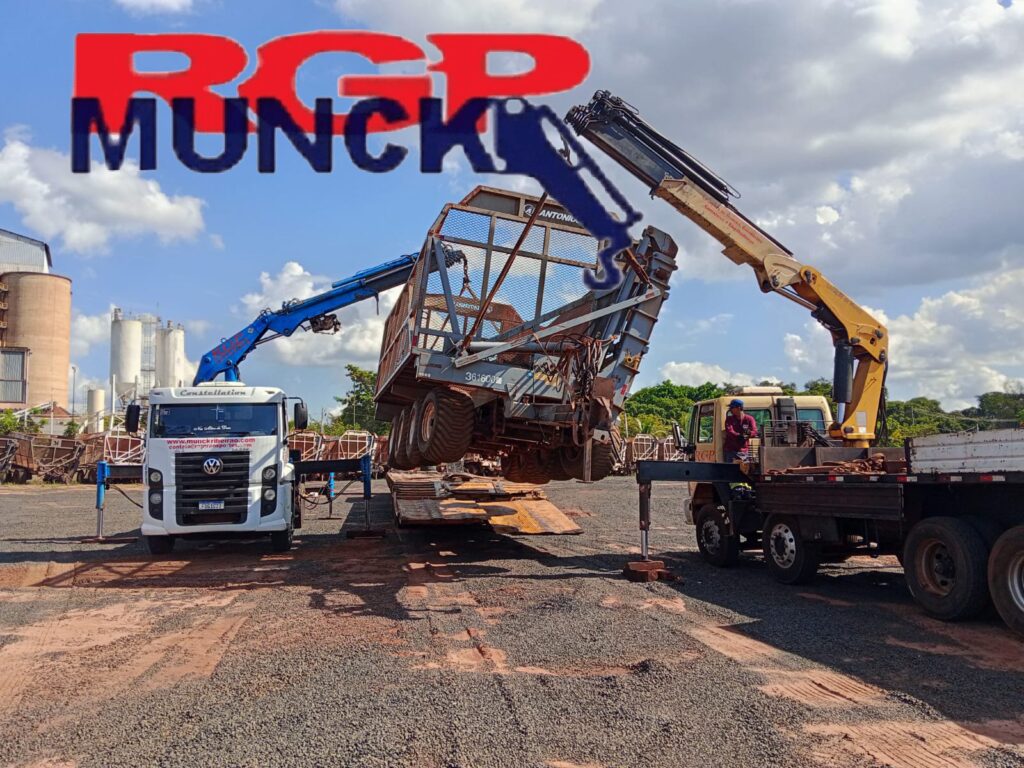 Locação de munck Ribeirão Preto indústrias que precisam realizar içamento